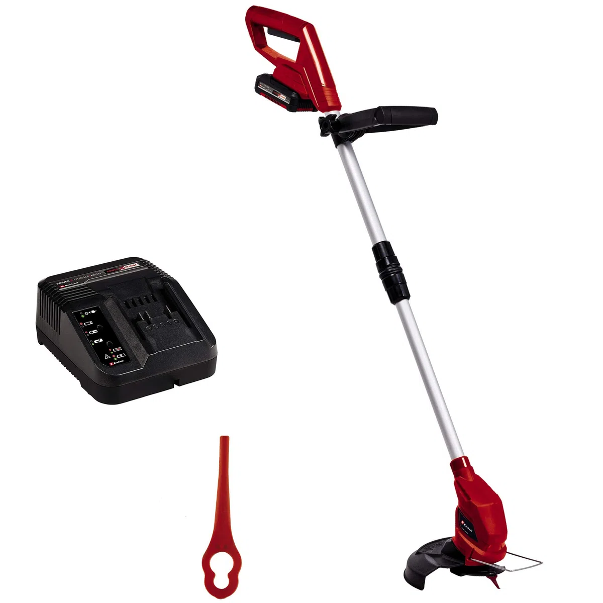 Einhell Recortadora de Bordes con batería GC-CT 18/24 Li + Original Juego de Cuchillas de Recambio de para cortacéspedes