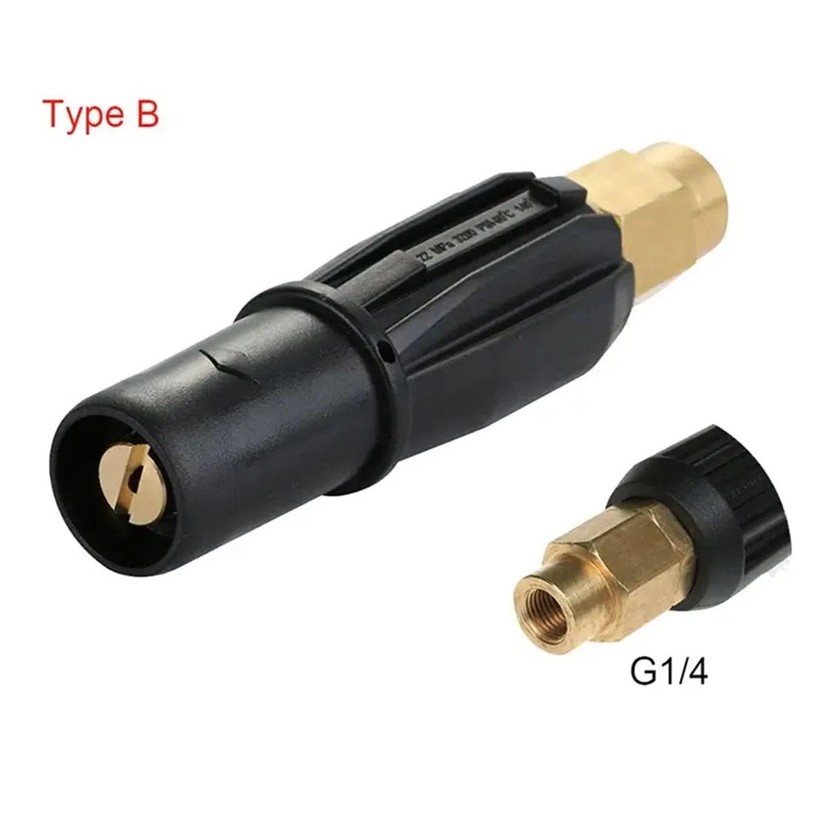 2Pcs Boquilla G1/4 Accesorio Hidrolimpiadora Limpieza Vehículo | Accesorio alta presión,conector G1/4,herramienta lavado coche,juego de 2,fácil instalación