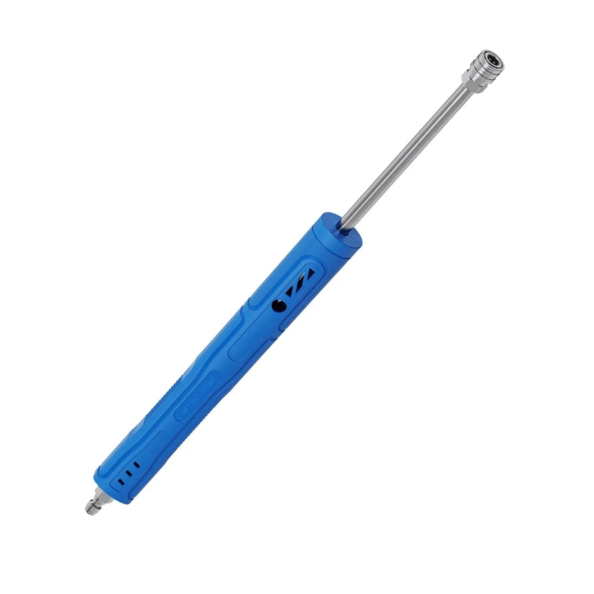 Varilla de extensión para lavadora de alta presión Varilla de extensión acero inoxidable, varilla recta, 1/4 pulgada, 30 grados, agarre ergonómico for lavadora(Straight rod-Blue)