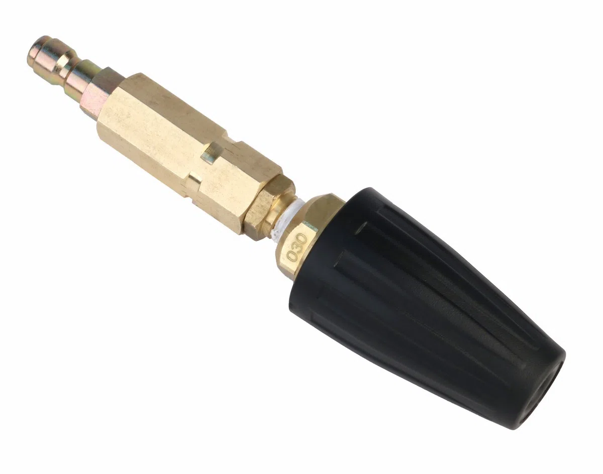 Erie herramientas rotación de distribución de limpiador a presión Turbo 5.0 orificio boquilla 3,000 PSI con latón filtro de vivienda y 1/4 "Conexión rápida