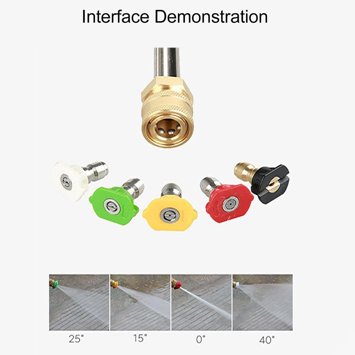 Varita de Extensión para Lavadora a Presión, Lanza de Lavadora Eléctrica de Acero Inoxidable, 6 Boquillas, Varilla Curva de 90 Grados para Limpieza de Cubiertas de Techo de Entrada de