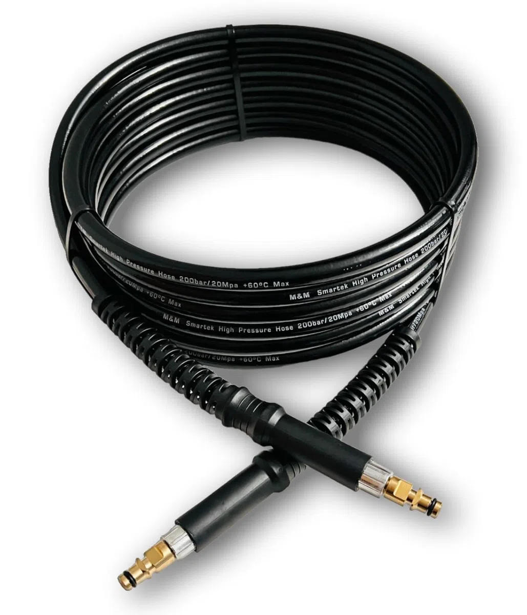 Manguera de alta presión para todos los limpiadores de alta presión Kärcher K2 K3, K4, K5 K6 K7 Home & Garden Serie A Partir de año 2008 Click Quick Connect ranuras Sistema como 2.641 721.0 40 Meter | Conectores de conexión rápida de doble cara que permit