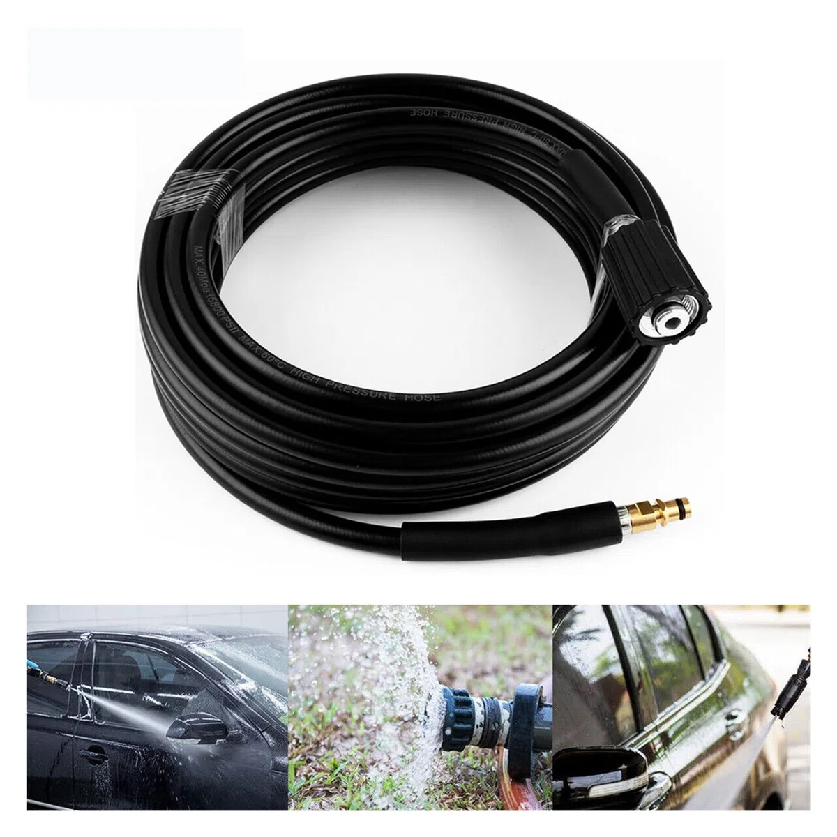 Manguera de extensión for lavadora de alta presión, Compatible con Karcher K2 K3 K4 K5 K6 K7, 5-20m Boquillas