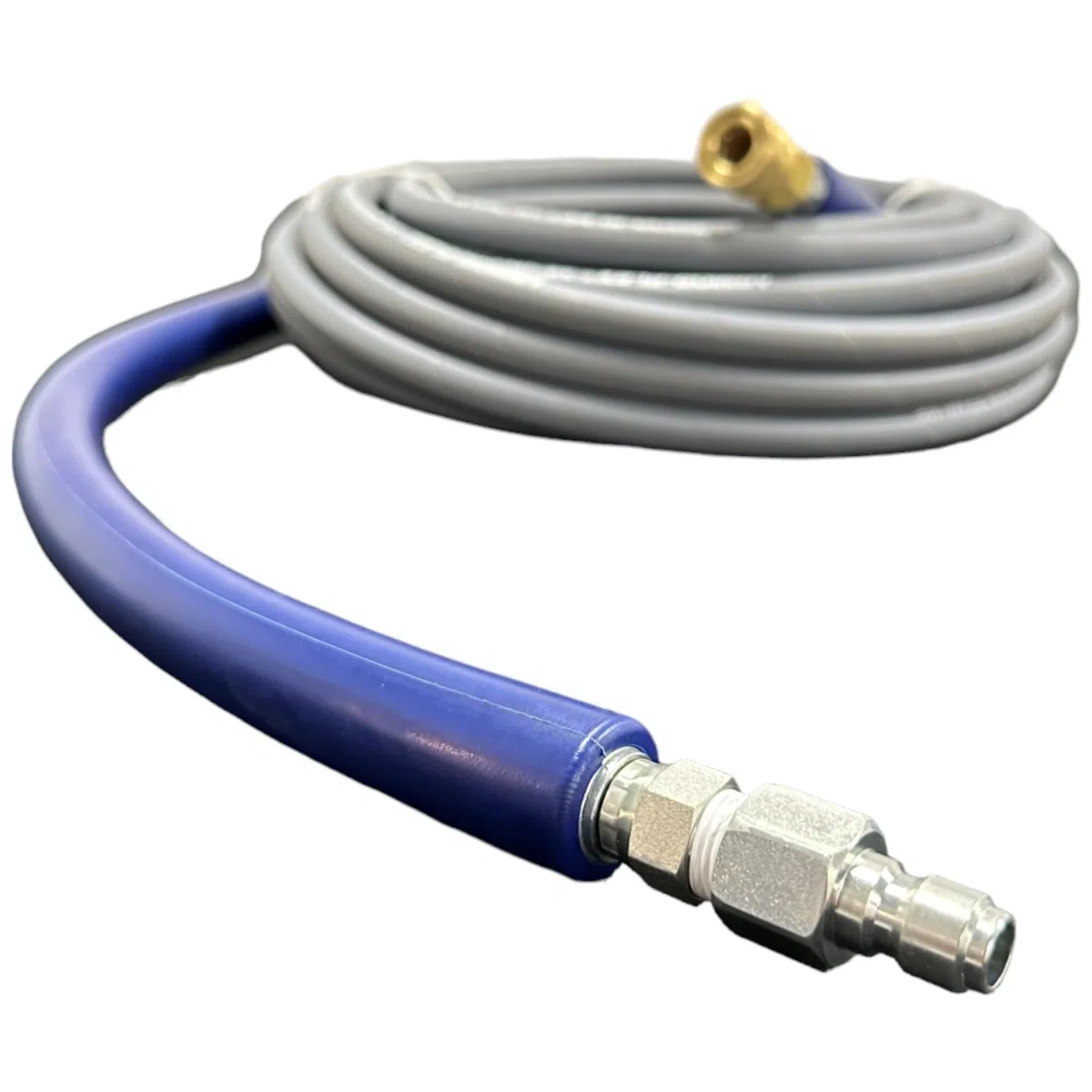 Pressure-Pro CHA0501GB - Manguera de repuesto para lavadora a presión gris de 3/8 pies x 50 pies, sin marcas, con desconexiones rápidas