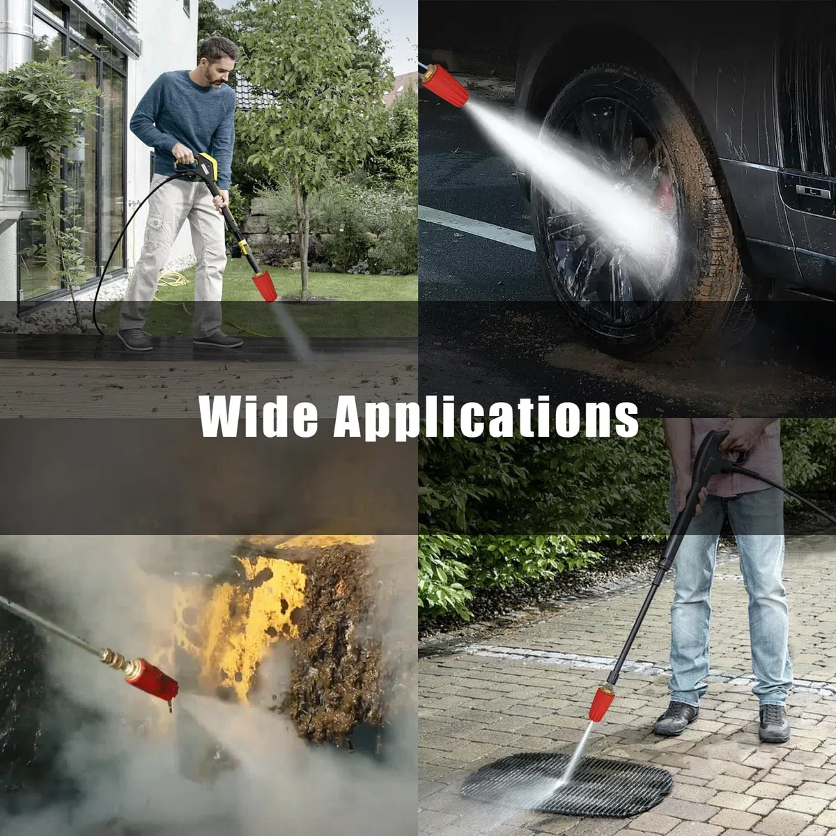 Boquilla giratoria para lavadora a presión de 2600-5100 PSI/clasificación industrial
