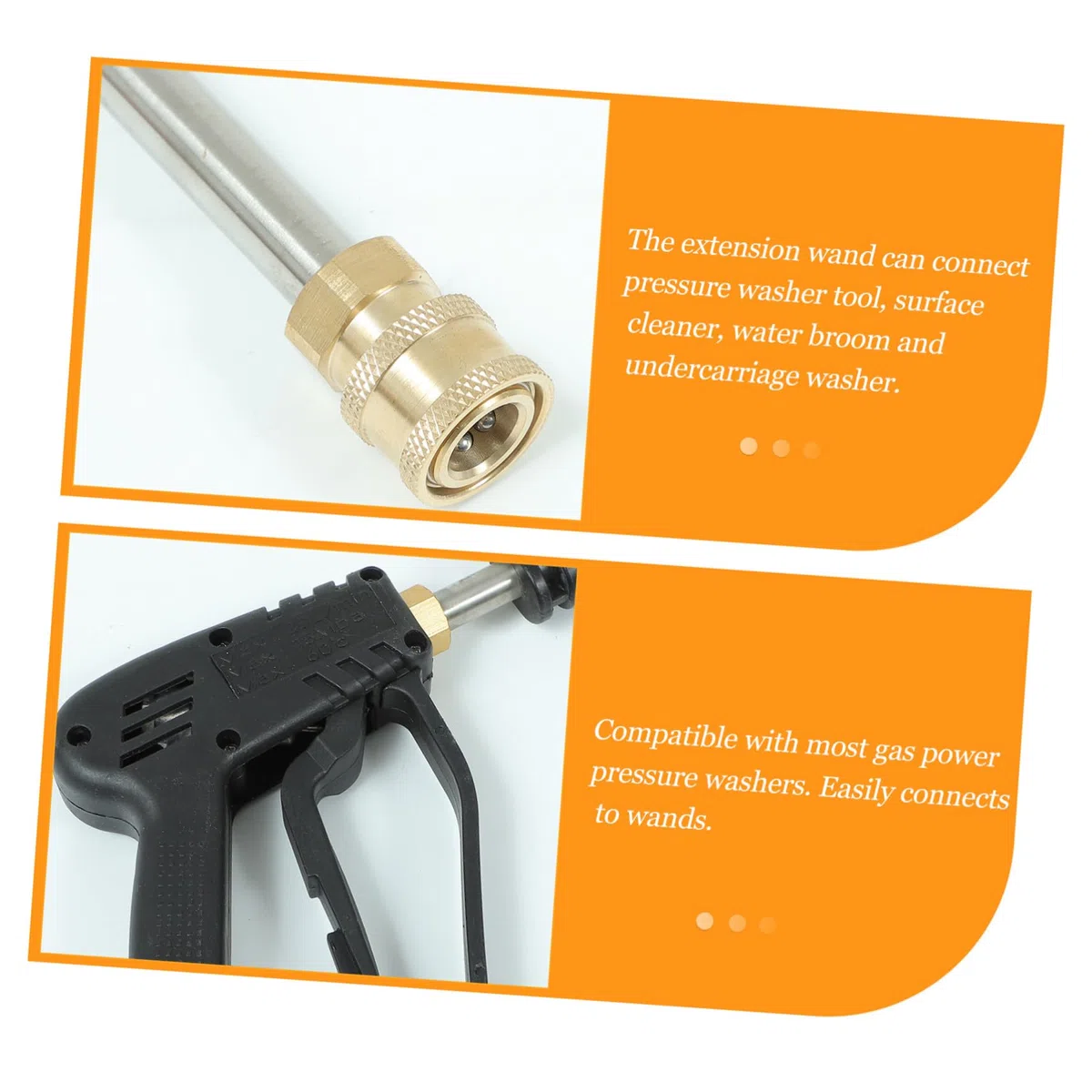 Boquilla Ajustable para Lavadora de Alta Presión Kit de Repuesto Compatible con Hidrolimpiadoras para Limpieza de Coches Patios y Superficies Exteriores