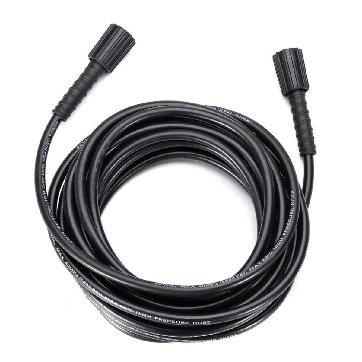 Manguera de Goma Resistente para Hidrolimpiadora Alta Presión con Conexiones Hembra Flexible para Lavadora de Agua Fría