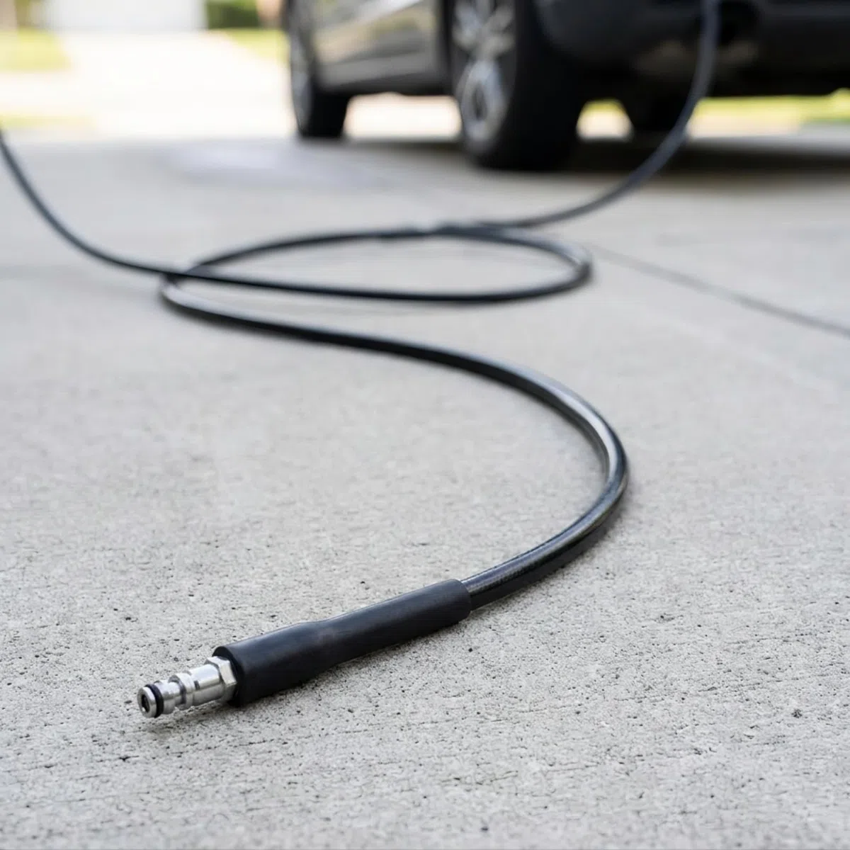 Milageto de Limpieza a Presión de Lavadora Hidrolimpiadora Tubo de Alta Presión Conducto de Agua con Estructura Duradera y Flujo Constante Flexible para Curvas, 10 Metros