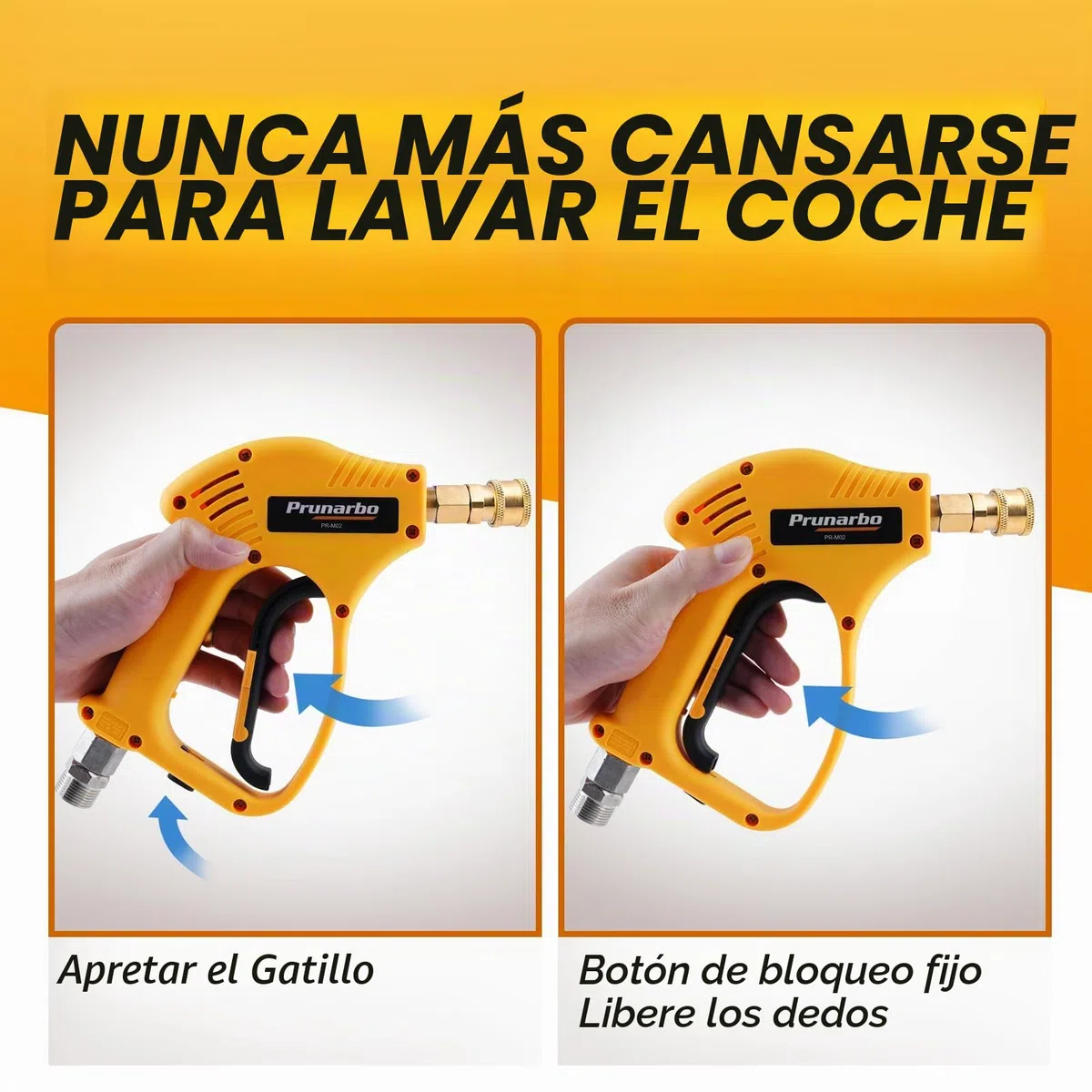 Lanza de Espuma Compatible Kärcher K2-K7 con 5 Boquillas | Pistola Para Hidrolimpiadora Con Cañón De Espuma, Conexión Rápida, Ideal Para Lavado De Coche Y Limpieza Exterior