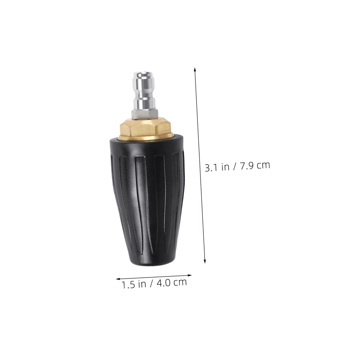 2 Piezas Boquilla Rotativa Turbo de Alta Presión con Conexión Rápida Boquilla Giratoria Resistente para Limpieza Profunda de Concreto y Ladrillo para Jardín y Mantenimiento