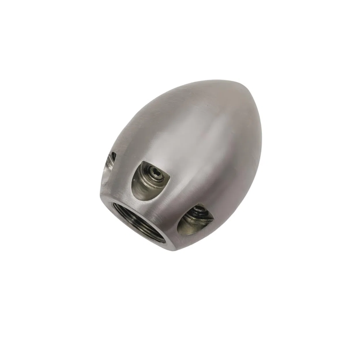 Boquilla de limpieza alcantarilla inox, rosca G1/2, 40-110L | Boquilla para desatasco de tuberías, 1 chorro frontal y 6 chorros traseros(110L)