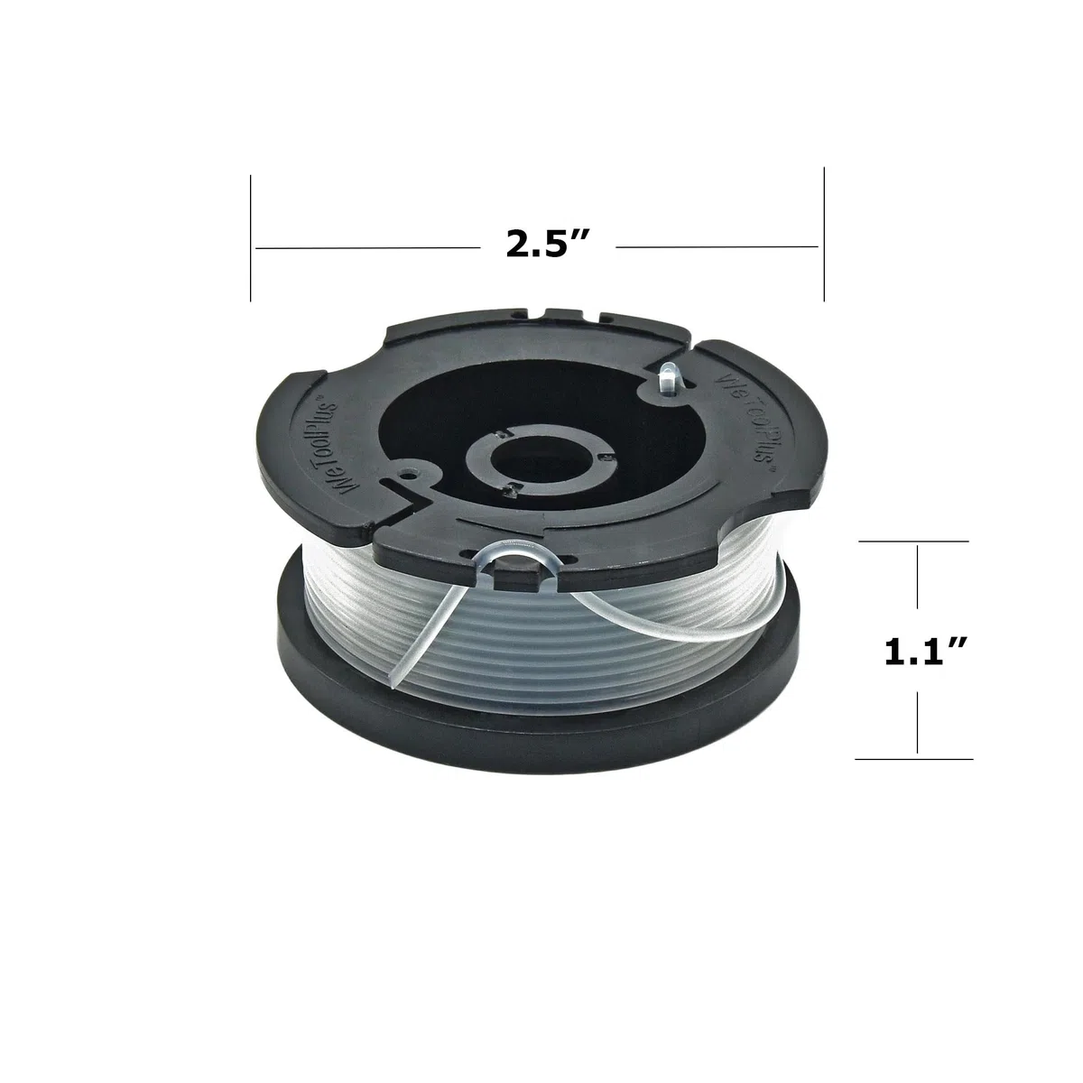 0.06 pulg x 30 pies. Bobina de alimentación automática de una sola línea AFS para cortadora de césped Black Decker, cortadora de césped, compatible con AF-100, 6 carretes y 1 tapa de