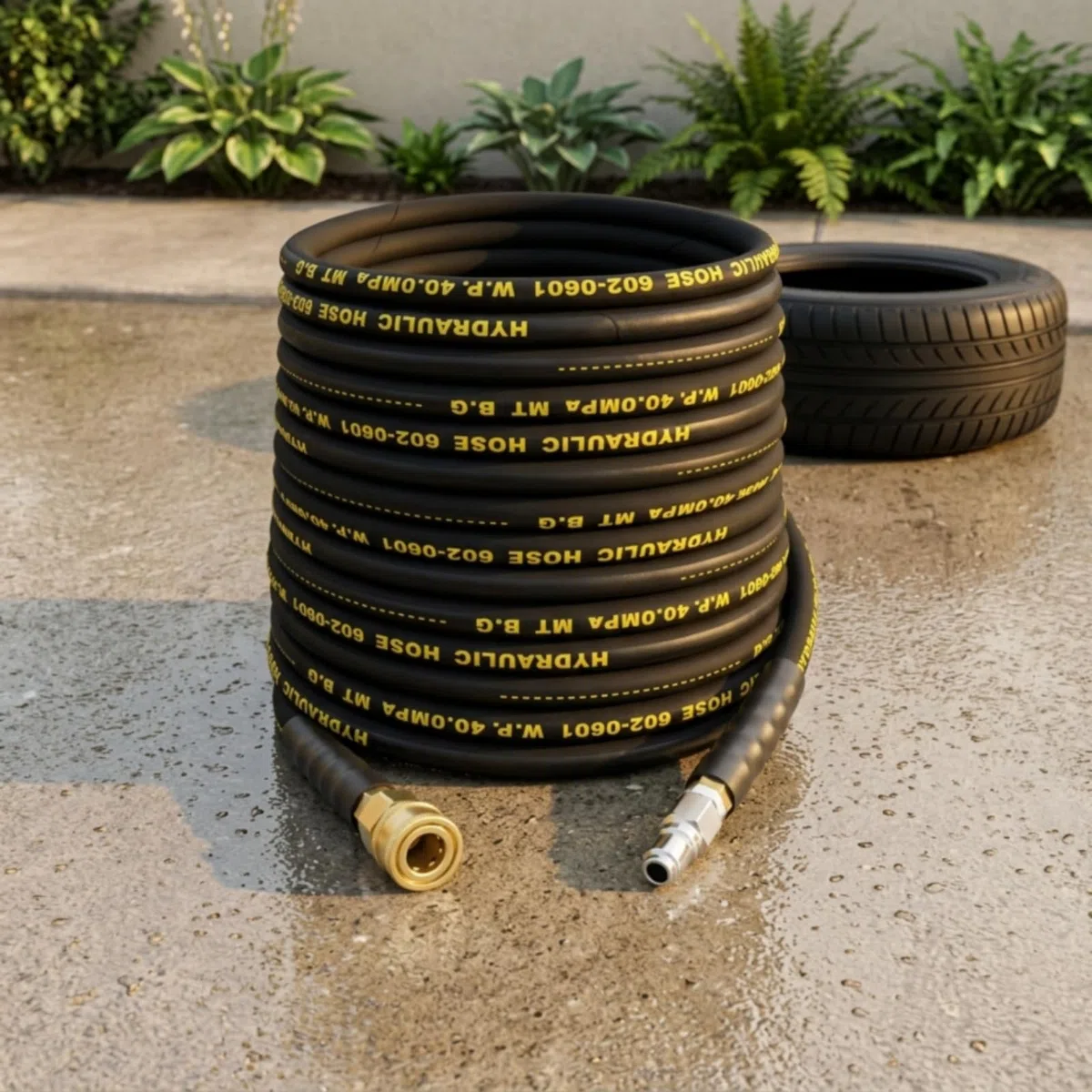 Conducto para Hidrolimpiadora Alta Presión Conexión Rápida Conducto para Hidrolimpiadora Lavado a Presión sin Fugas para Profesionales, Jardín