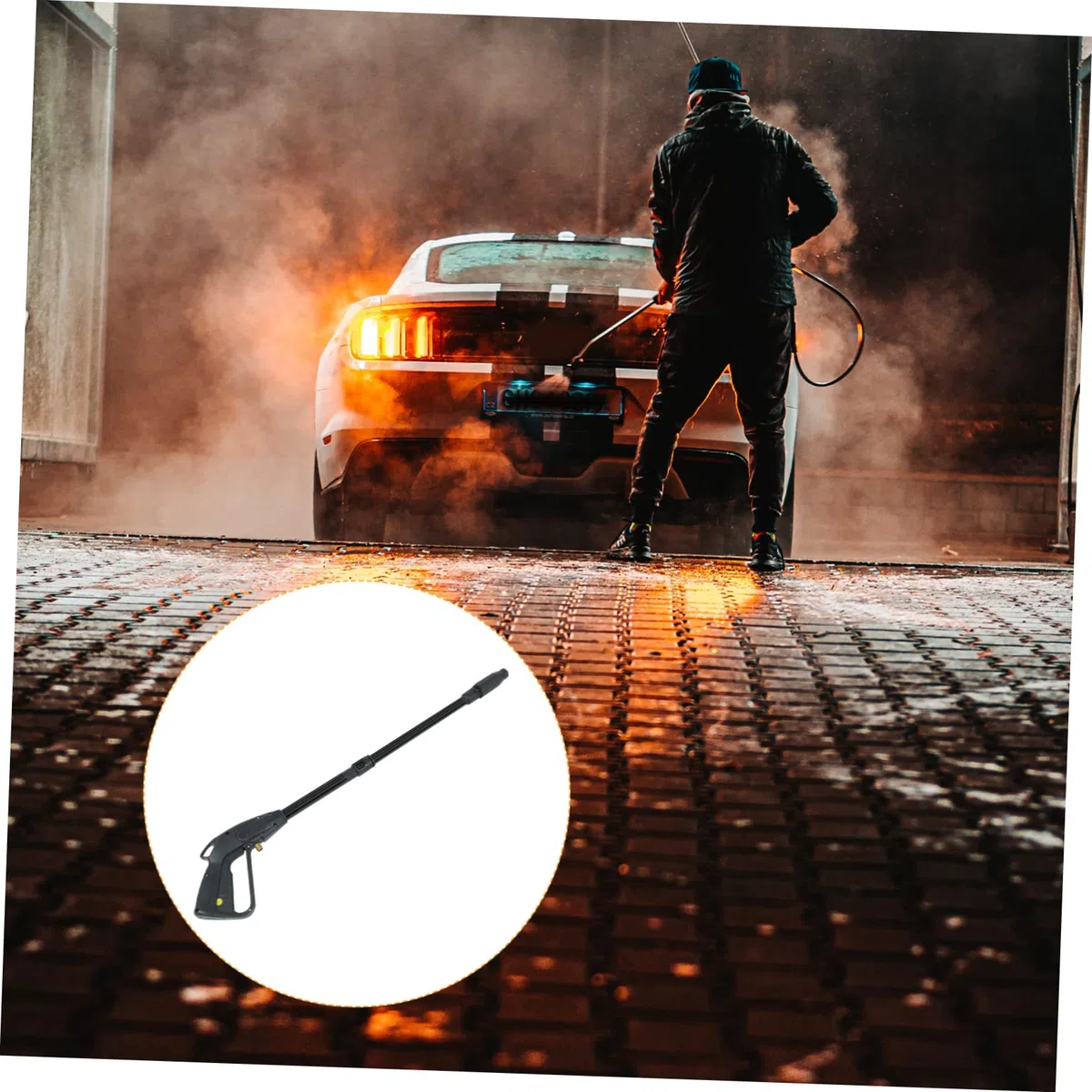 1juego Boquilla De Alta Presión para Limpiadoras De Coches Accesorios De Lavado De Herramienta De Extensión Compatible PSI para Limpiar Patios Vehículos y Superficies Exteriores