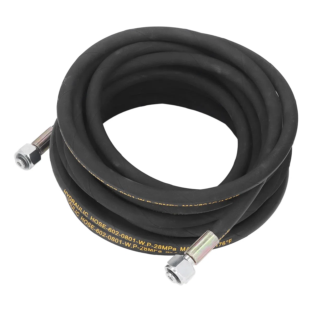 Manguera de lavadora de alta presión 10M M22x1.5mm Rosca hembra 4061PSI Revestimiento de goma resistente con accesorios de acero inoxidable para lavado de autos y limpieza