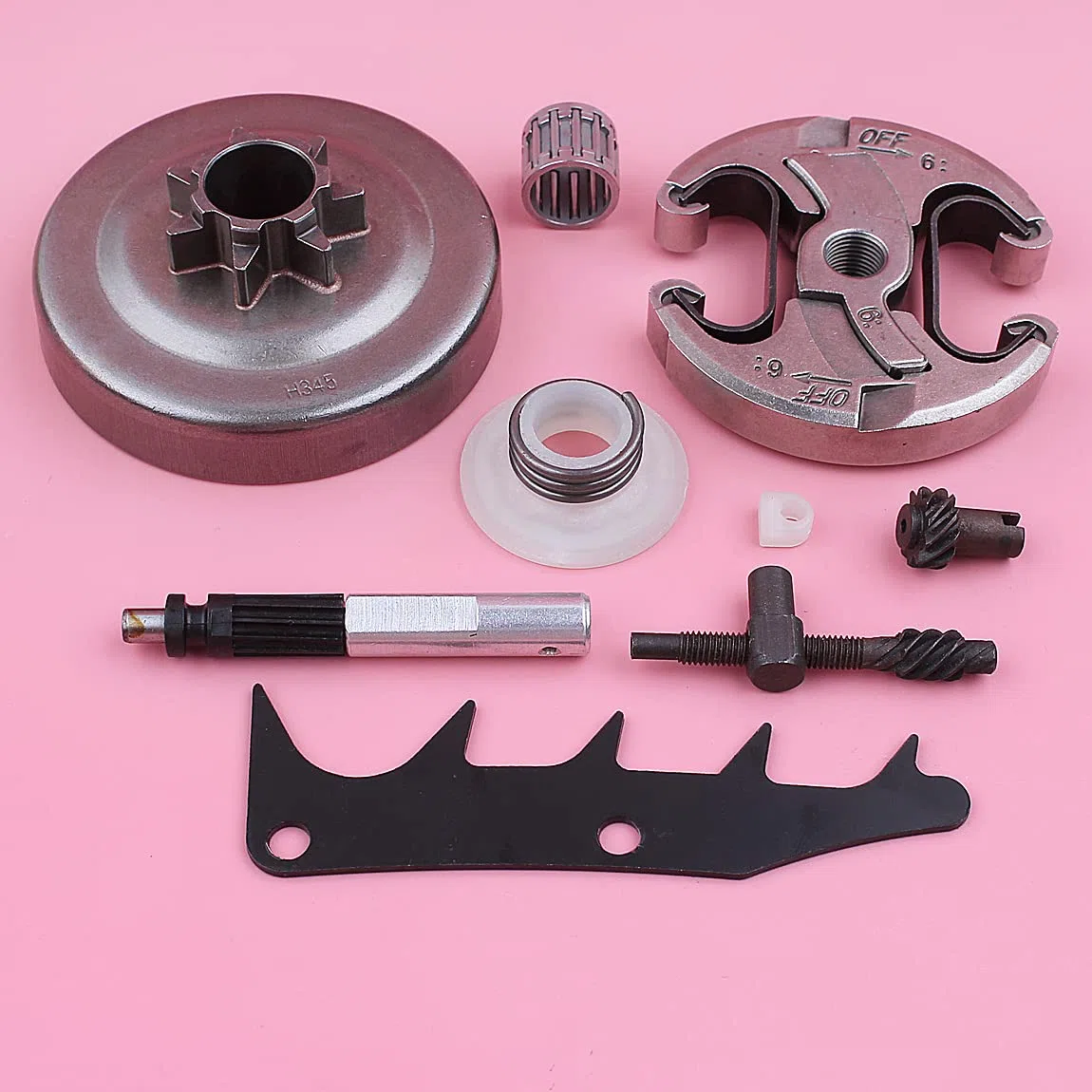 Tambor de Embrague .325 7T Apto for 445 450, Tensor Cadena, Kit Engranaje helicoidal Aceite, Repuesto Motosierra 578097901 503905901