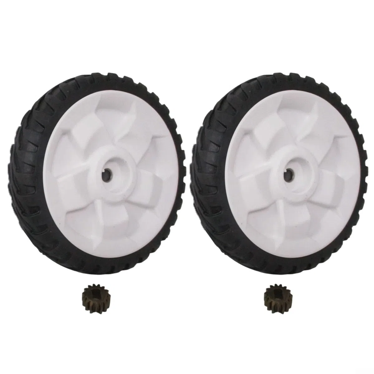 RichVibe Kit de rueda de cortacésped y engranaje de repuesto para Toro 137-4835 131-5399, para 20332C 20337HD y más, 8 pulgadas para piezas resistentes para mantenimiento de tractores de jardín (2