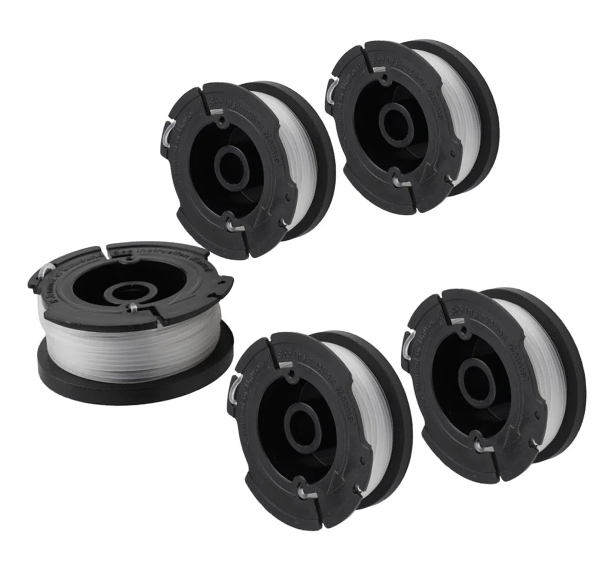 for Carrete y hilo de repuesto for cortadora de césped Black/Decker BESTA525 BESTA528 BESTA530 BESTE630 BD032(20 PCS)