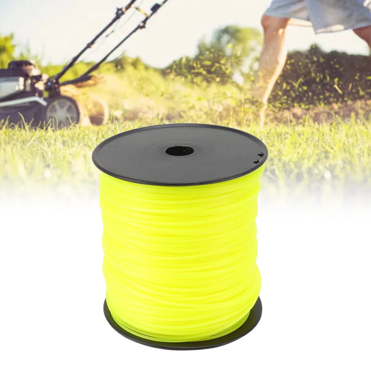 Hilo de Desbrozadora de Nailon de 3mm, Carrete de Repuesto, Cable Desmalezador Resistente para con Diseño de Poco Ruido (270 m/295,28 Yardas)
