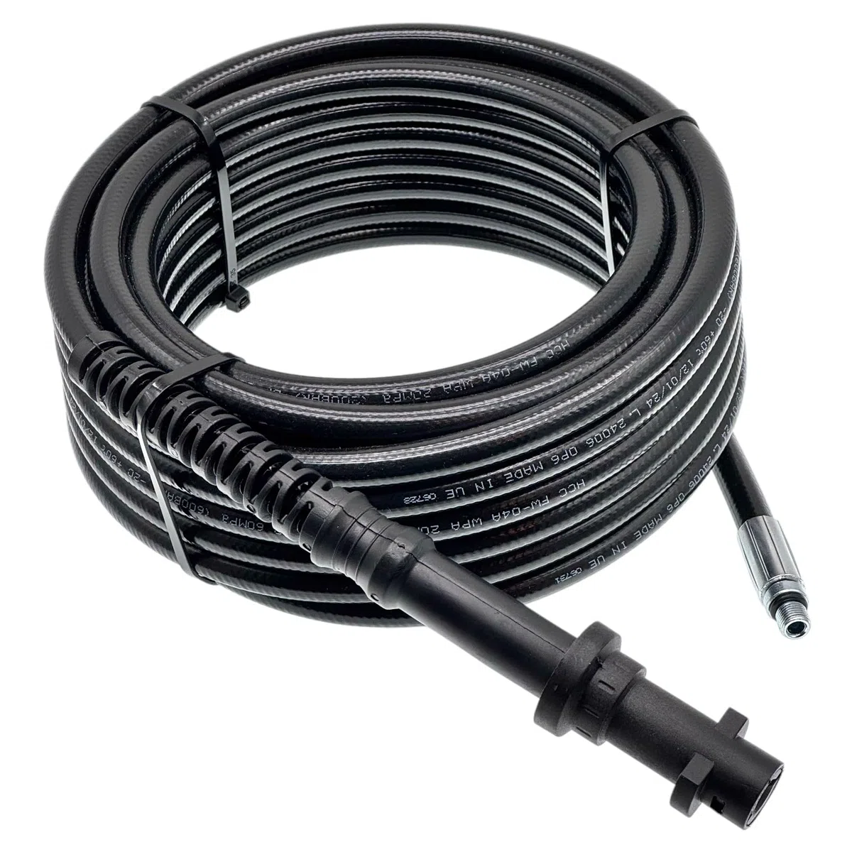 Manguera de alta presión de 3 a 100 metros, para limpiadores de alta presión, adecuada para LAVOR & Kärcher serie K, para drenaje de obstrucciones y limpieza de desagües, manguera de limpieza de