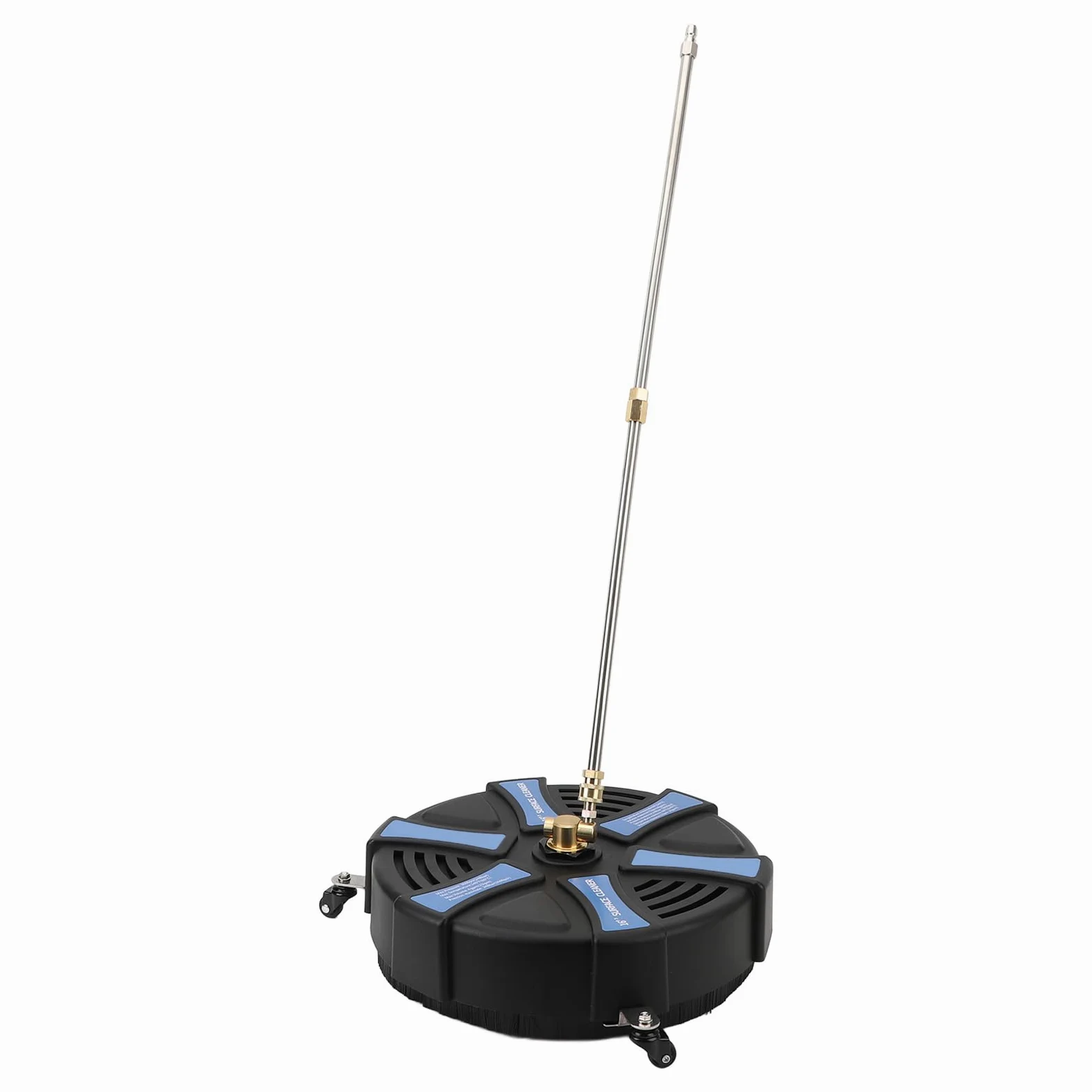 Aramox Limpiador de Superficies para Lavadora a Presión, Accesorio para Lavadora Eléctrica de Acero Inoxidable con 3 Ruedas, 16 Pulgadas, 3600 PSI, 2 Varillas de Extensión, para Entrada, Acera, Patio,