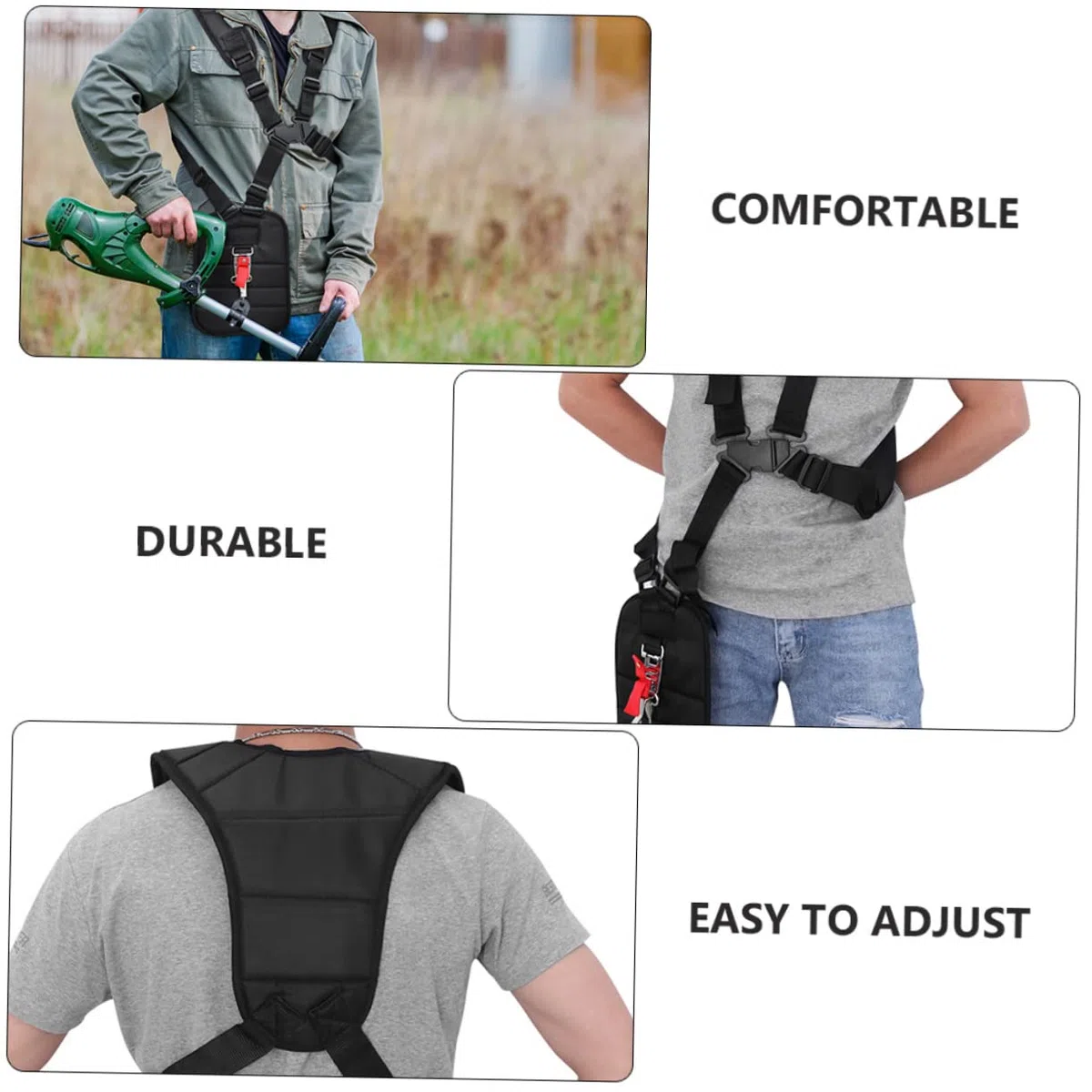 Toddmomy 2piezas Correas De Arnés Hombro Correa para Cortadora De Cesped Acolchada y Funcional para Uso Jardinería