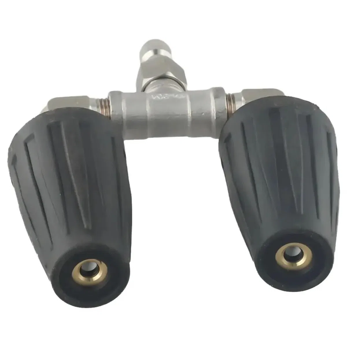 Boquilla de Doble Turbo de Acero Inoxidable for hidrolavadora, acoplador rápido, Boquilla de Doble turbina, Boquilla de turbina rotativa for hidrolavadora de Alta presión(Schwarz)