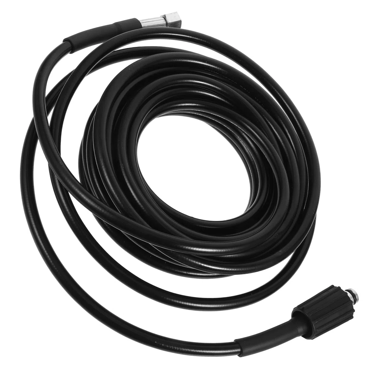 Manguera De Alta Presión Para Hidrolimpiadora 8 Metros M22 Negra Tubo De Extensión Resistente Para Limpieza Exteriores Compatible Agua Fría