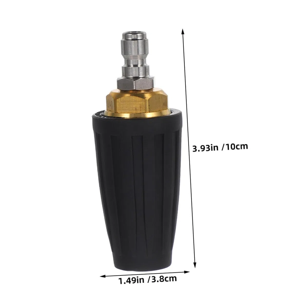 BESTonZON 2 piezas Boquilla Turbo Giratoria Psi con Conexión Rápida para Limpiadoras Alta Presión Resistente para Jardín Coche Concreto y Vinilo