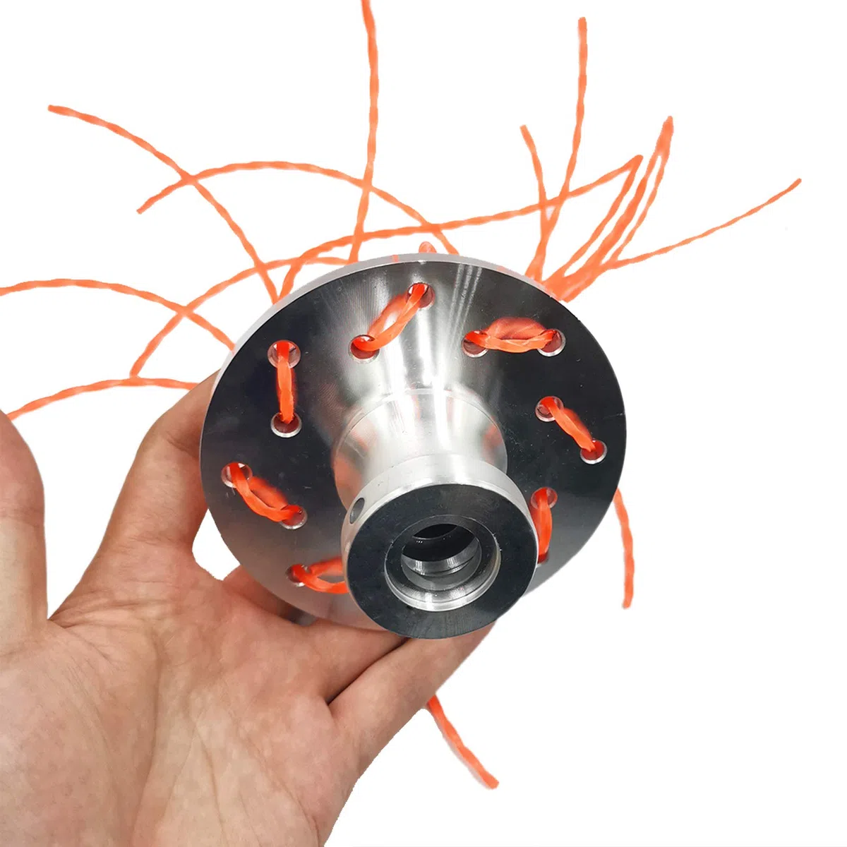 Ajuste universal cabeza recortadora Weed Eater Multi-line .105 pulgadas línea de corte de césped de aleación de aluminio para Brushcutter 1 pulgadas caja de cambios