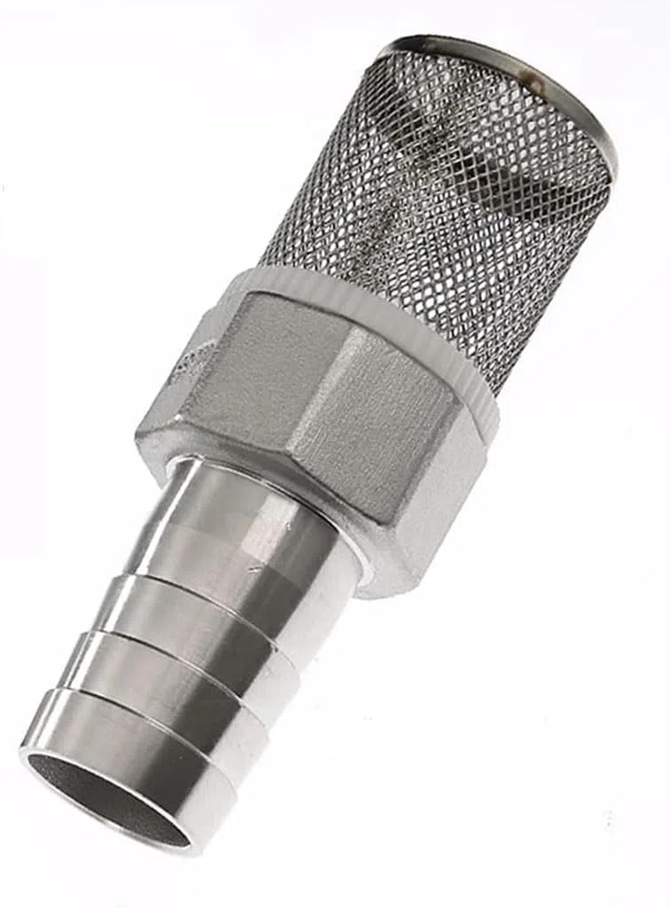 Filtro para Hidrolimpiadora de Acero Inoxidable 2" (50 mm), Adaptador para Mangueras de 25/33/38/40 mm, para Riego y Lavado de Coches(2" 50mm)