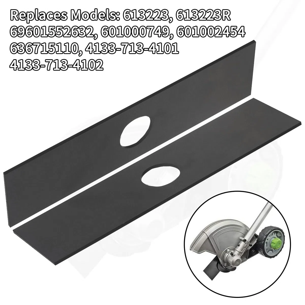Paquete de 5 cuchillas de bordeadora 613223 (agujero central de 1 pulgada) para Ryobi Echo Craftsman Troy-Bilt accesorio de bordeadora, se adapta a 720237001, 791-613223B, 4133-713-4102, 720-237-001,
