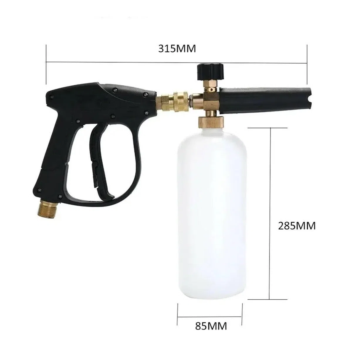 Lavadora De Alta Presión, Olla De Espuma PA, Enchufe Rápido De 1/4 ", Pulverizador Universal, Boquilla De Espuma For Nieve For El Hogar, Agua De Lavado De Coche Boquillas