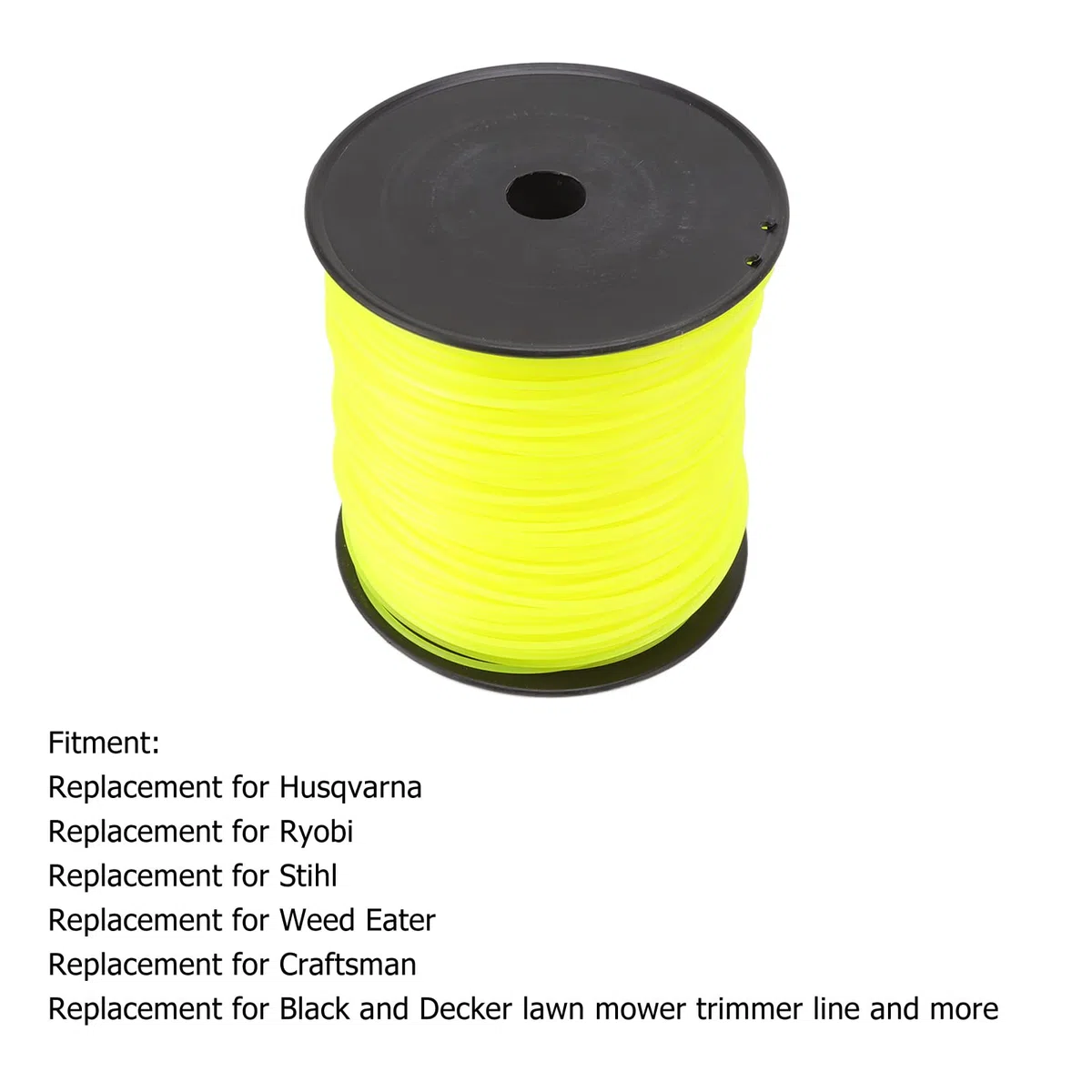 Alomejor Reemplazo de Carrete de Hilo de Desbrozadora de Nailon Resistente de 3 Mm para Cortacésped, Cable de Malas Hierbas Duradero para un Corte Eficiente, para Mantenimiento de Jardines (270