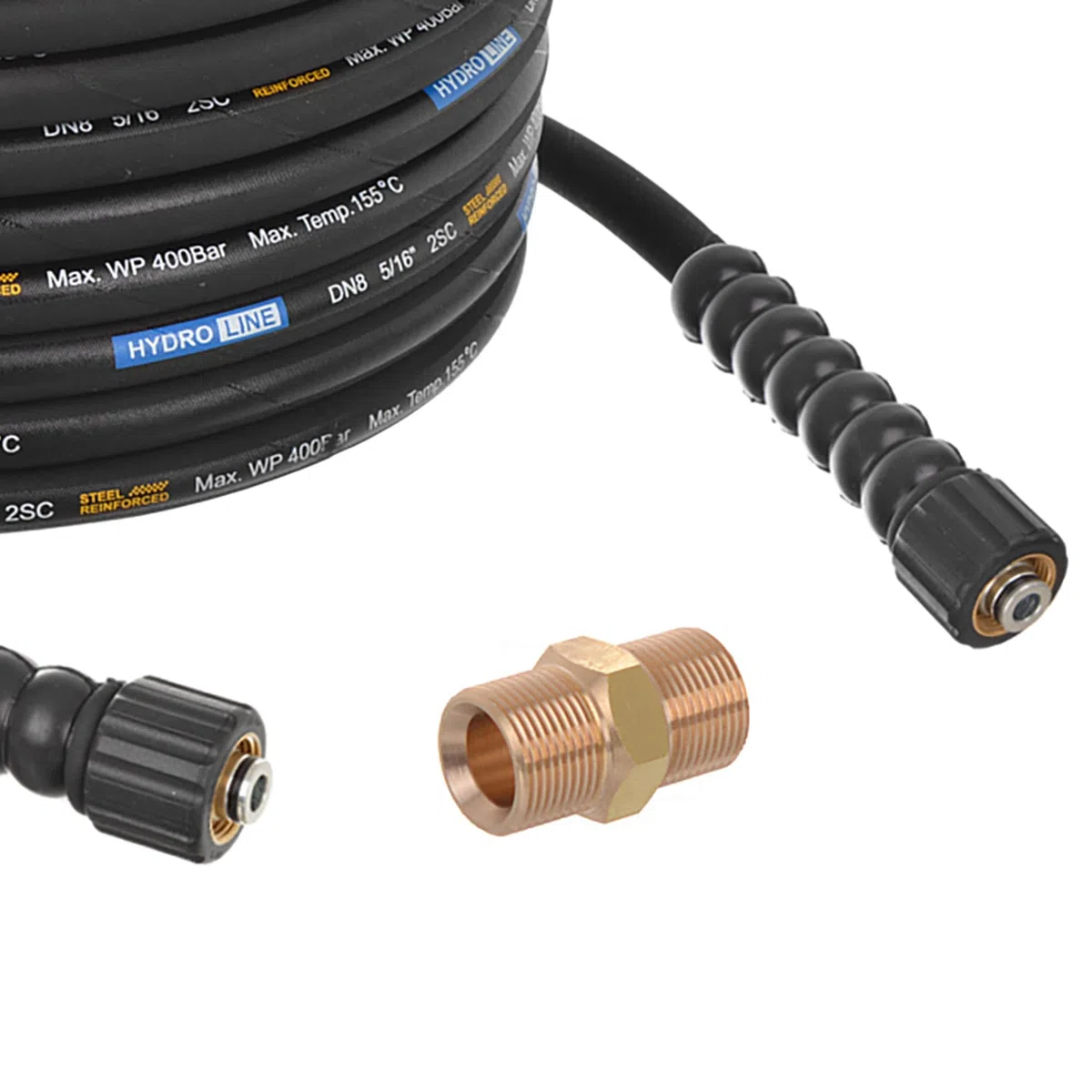 TECHKAR Lavadora de Alta Presión Manguera Tubo - Manguera de Extensión Karcher Reemplazo - 400bar DN8 Profesional M22x1.5 Manguera de Alta Presión para Kärcher HD HDS - 25m