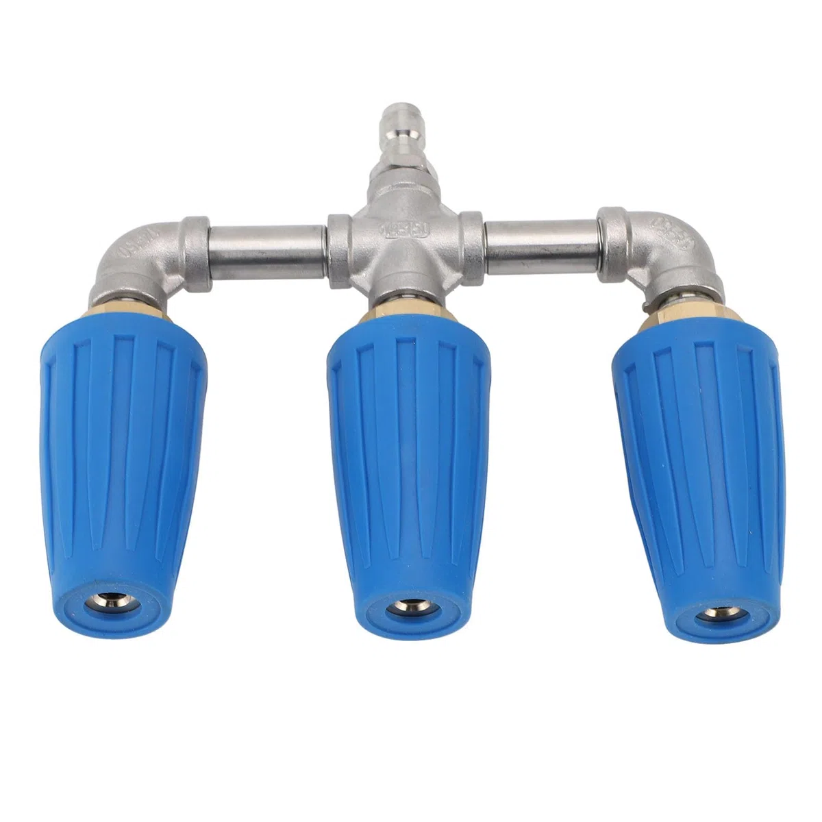 Focket Boquilla Turbo para Lavadora a Presión, Boquilla Turbo Triple Giratoria de 360 ​​grados, Latón de Acero Inoxidable de 4000 PSI con Conector Rápido de 1/4 de Pulgada para Entrada, Cubierta,