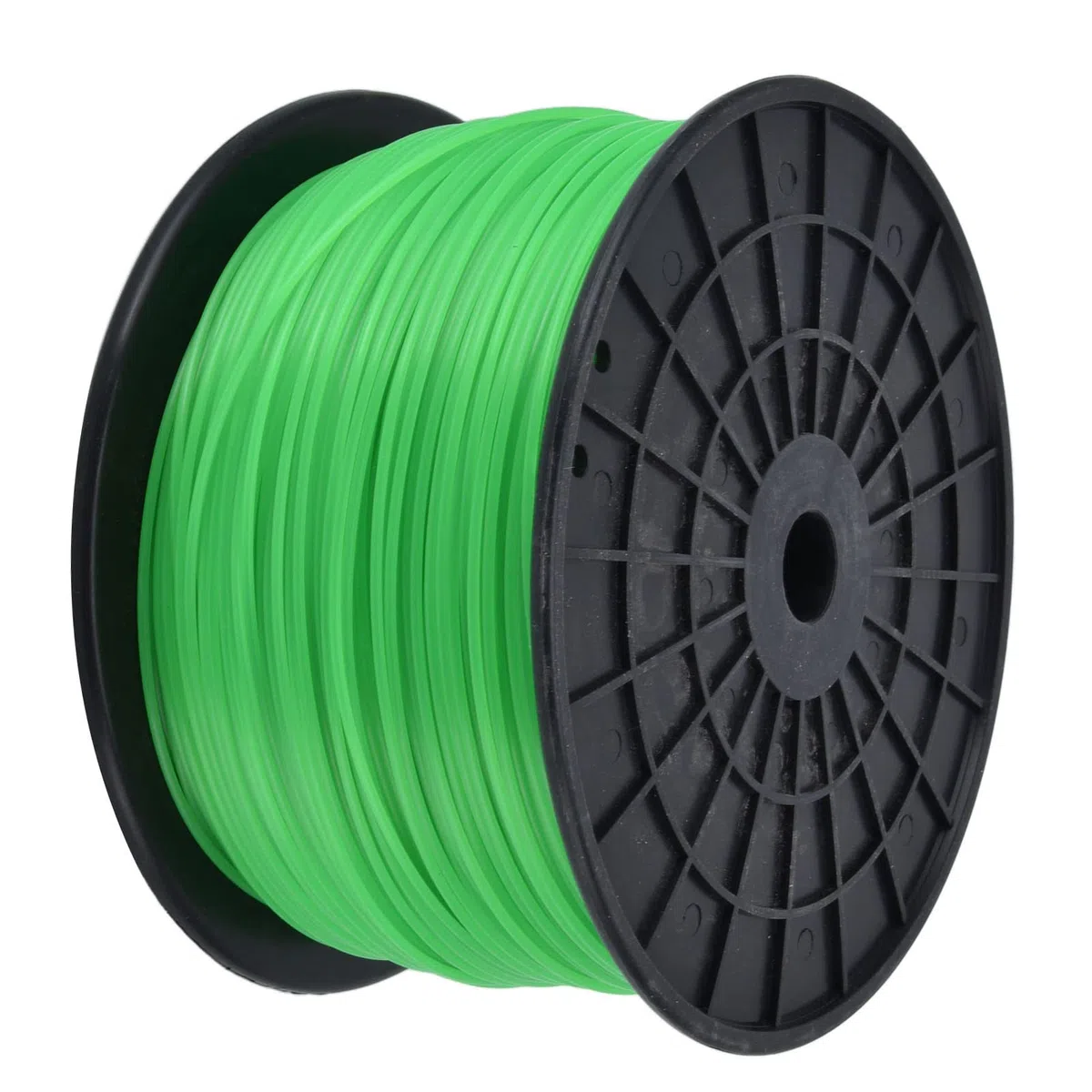 Fdit Línea de Corte de Hilo de 2mm, Línea de Corte de Hilo Cuadrado de Hierba en Carrete, Cortacésped, Accesorios para Cortacésped para Husqvarna (Verde)(372 Meters)