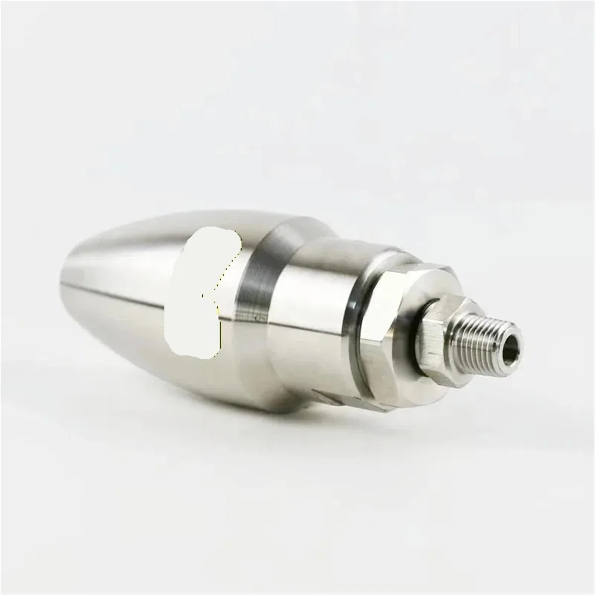 Boquilla Turbo giratoria de presión ultraalta | Presión de 500 bar, acero inoxidable for limpieza con lavadora a alta presión.(Tungsten steel core)
