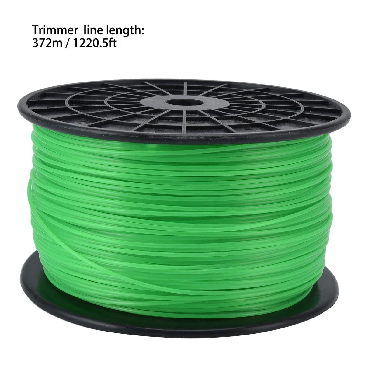 Fdit Línea de Corte de Hilo de 2mm, Línea de Corte de Hilo Cuadrado de Hierba en Carrete, Cortacésped, Accesorios para Cortacésped para Husqvarna (Verde)(372 Meters)