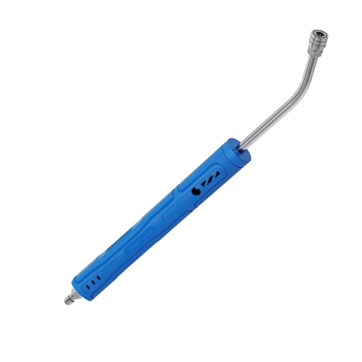 Lanza De ExtensióN para Hidrolimpiadora Varilla de extensión Acero Inoxidable, Varilla Recta, 1/4 Pulgada, 30 Grados, Agarre ergonómico for Lavadora(Bending Rod-Blue)