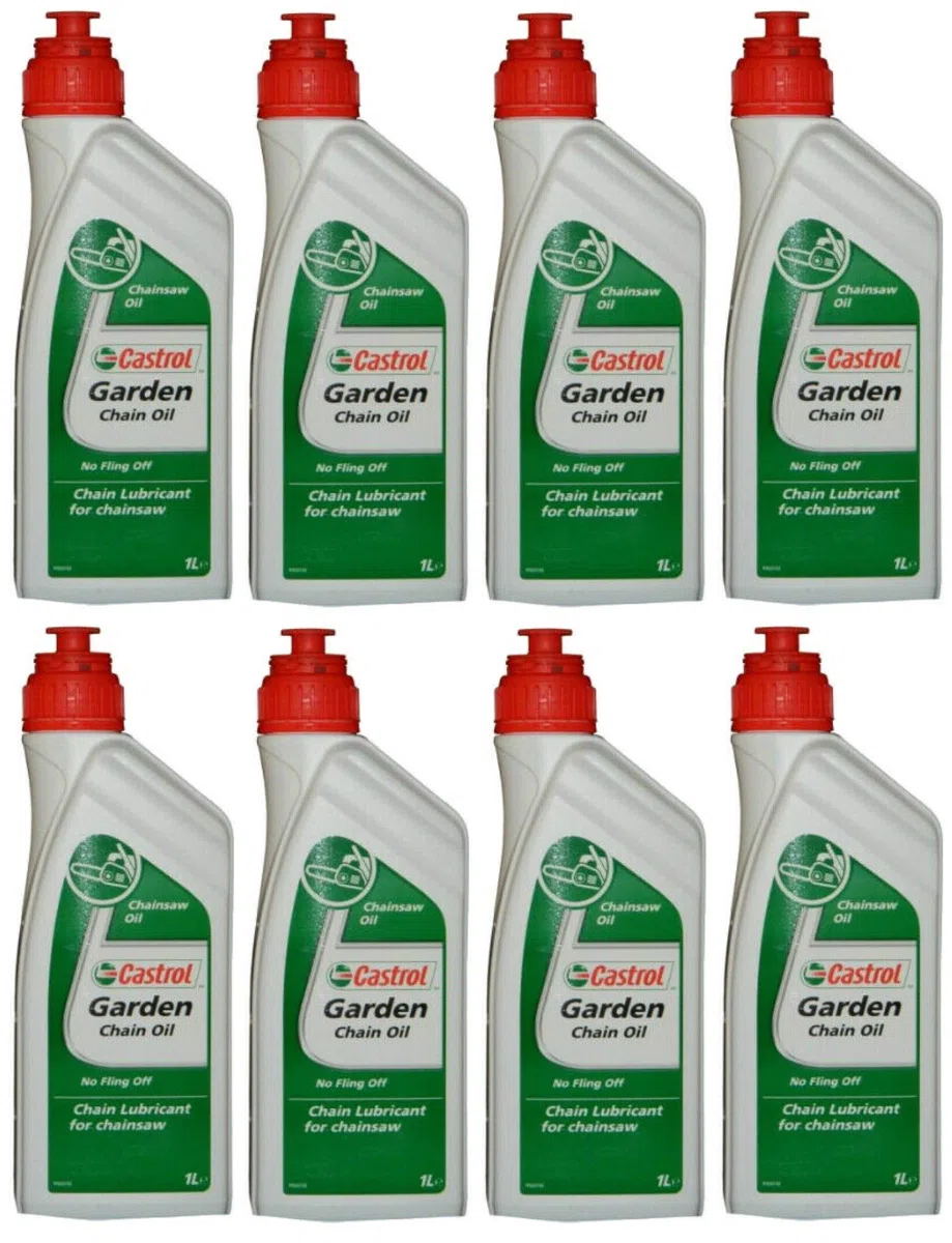 Aceite para cadena de jardín Castrol, lubricante para cadena de motosierra, 8 litros