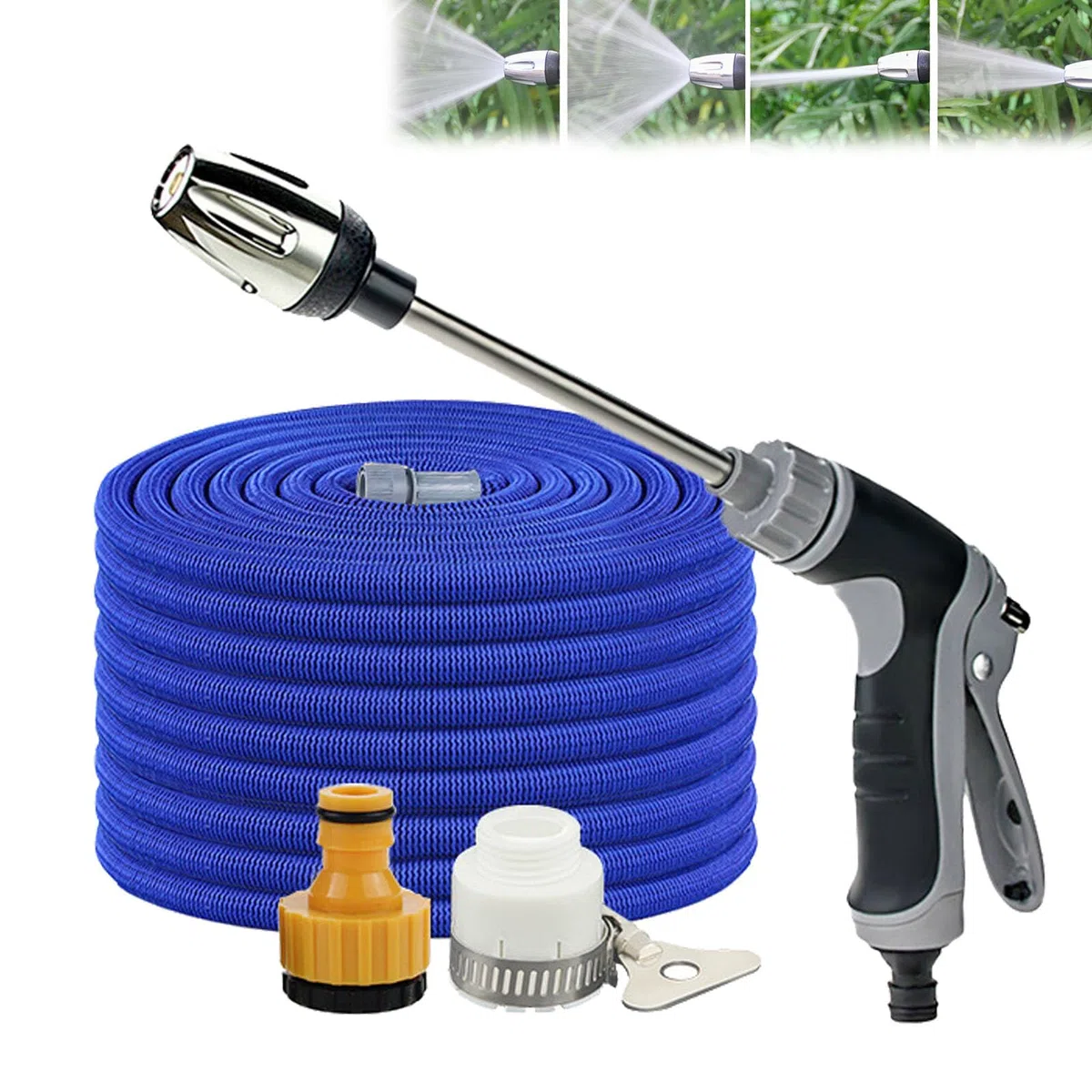 Genérico Boquilla de Manguera de Lavado a presión Ajustable, Chorro de Agua de Alta presión para Patio, Entrada y terraza, Convierte Cualquier Manguera en Potente Limpiador