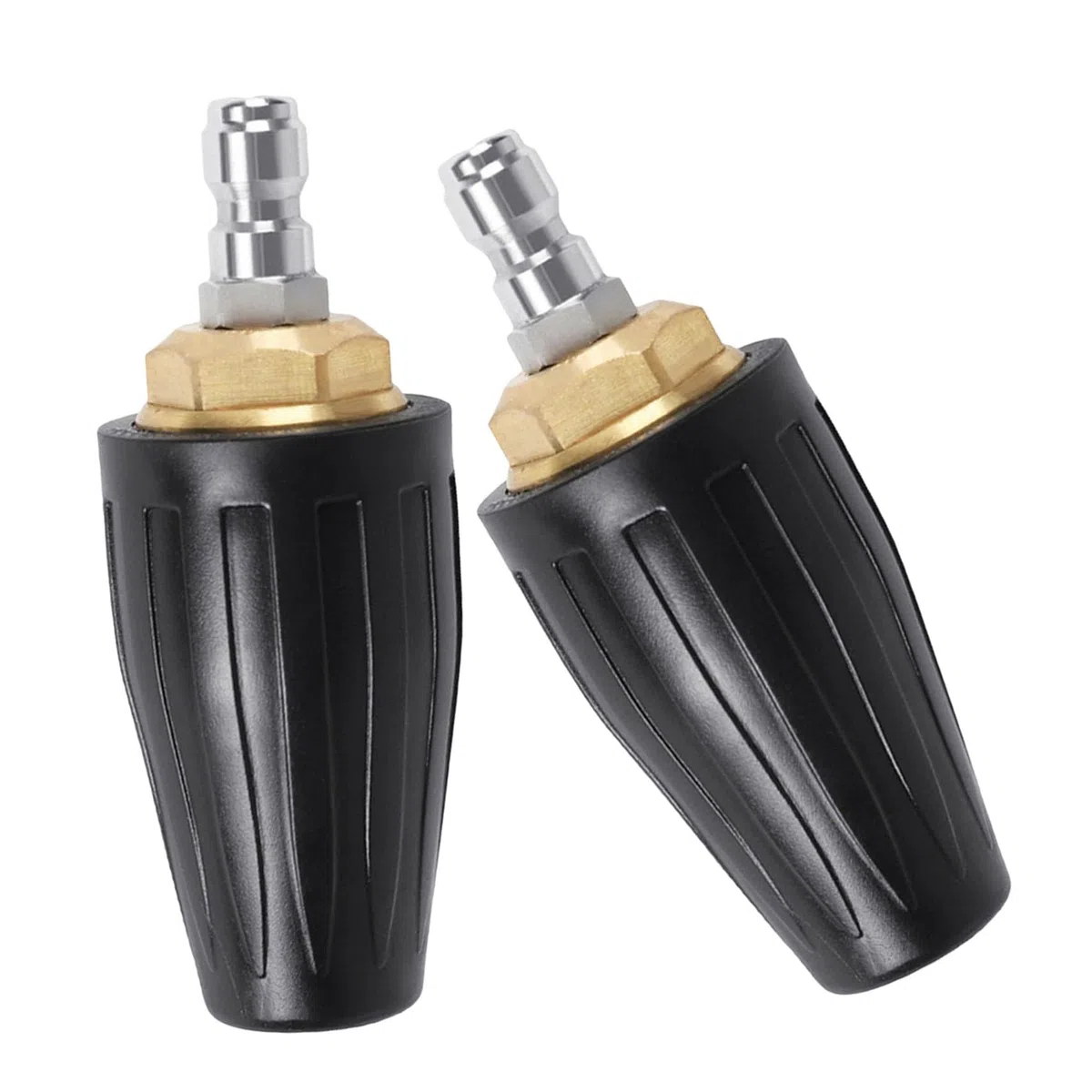 Didiseaon 2 Piezas Boquilla Rotativa Turbo para Hidrolimpiadora Conexión Rápida Ángulo para Limpieza Profunda y Riego Jardín Exterior