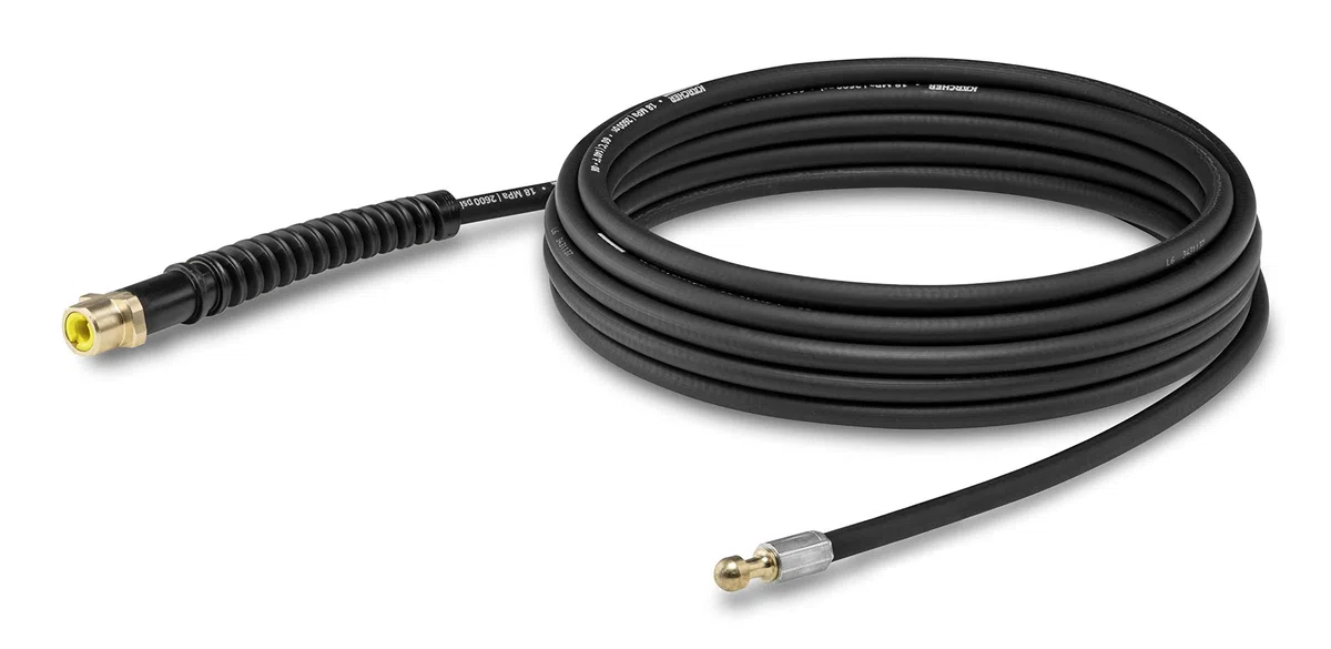 Kärcher 2.637-729.0 - Kit de limpieza para tubos, tuberías de desagüe, bajantes de agua, e inodoros, 7,5 m, (Importado de Alemania)