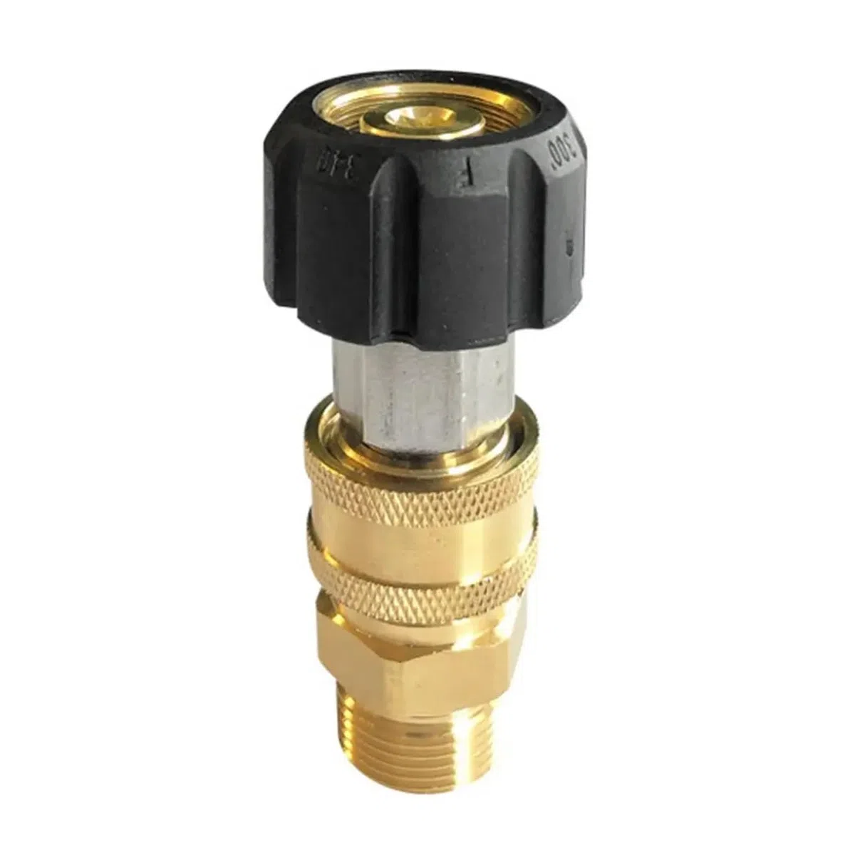 Juego de adaptadores for arandela a presión M22 a Kit de conexión rápida de 1/4 pulgadas, cabezal de conector de conexión roscado for lavadora de espuma