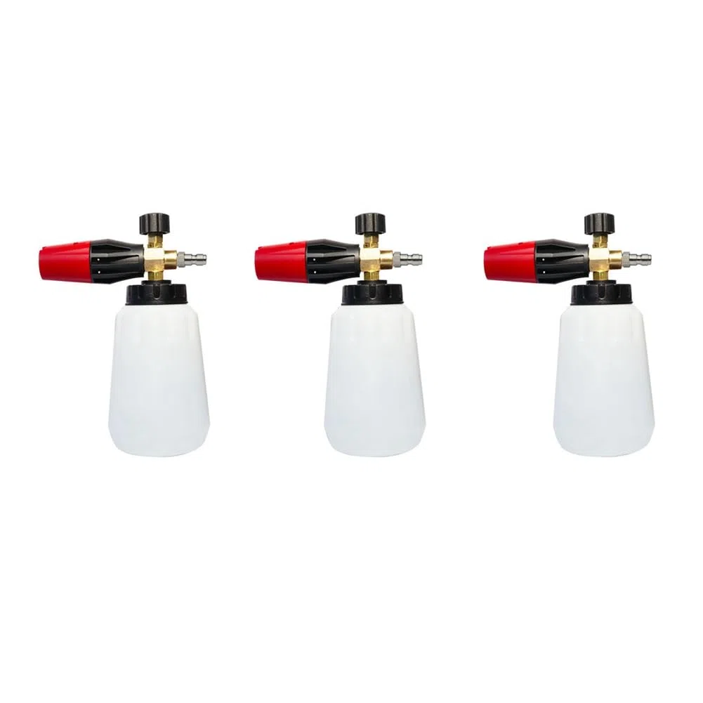 3X Boquilla de Lanza de Espuma de Nieve para Lavador Una Presión Generador de Ajustable Lavado de Espuma de Jabón de Limpieza de Coches para Interskol L