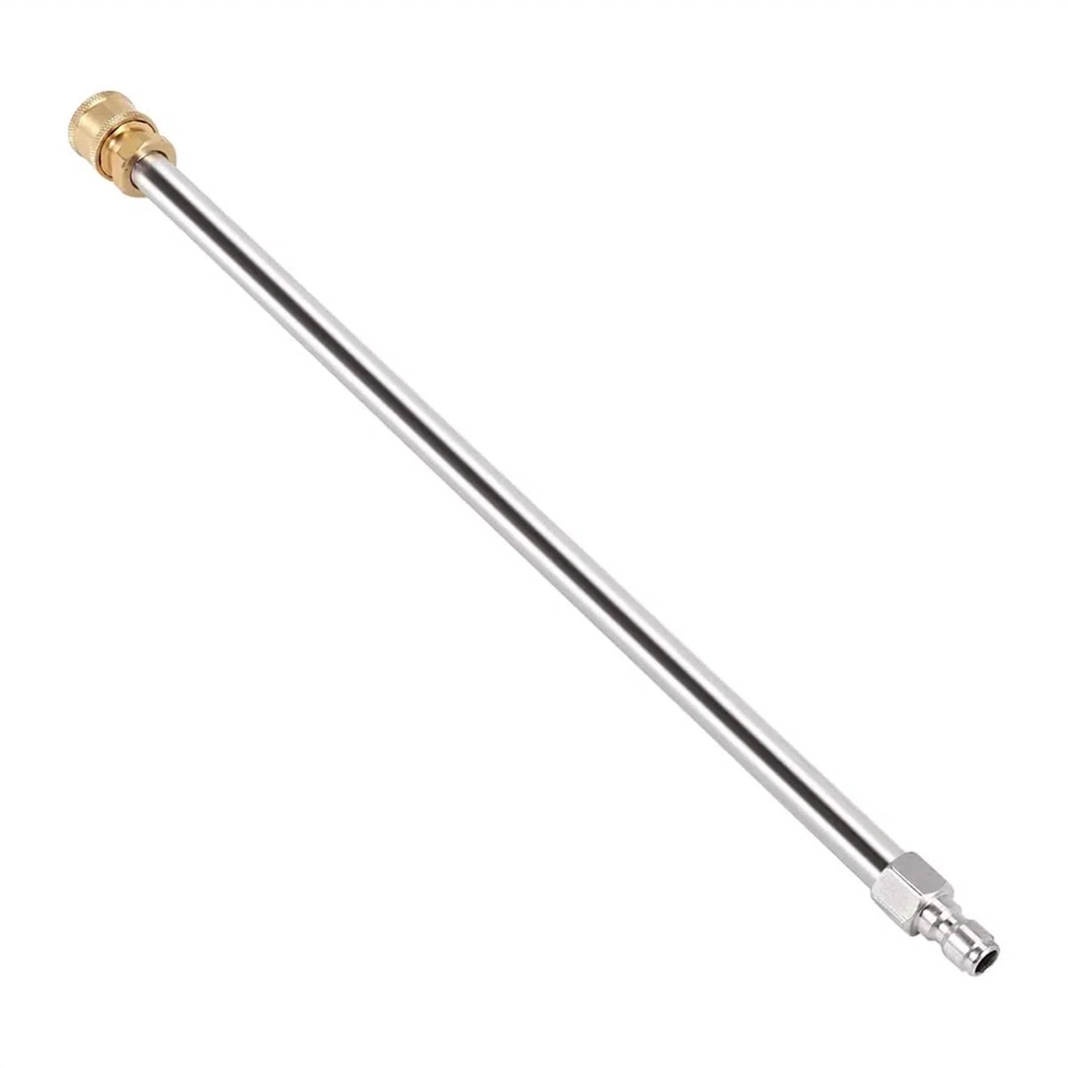 Varilla de extensión para lavadora de alta presión 1 varilla de extensión for hidrolimpiadora alta presión, recta, con conexión rápida 1/4", acero inoxidable, 40 cm