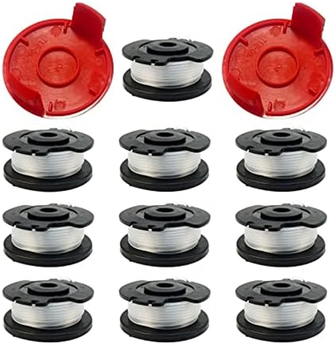Wivplex Carrete para cortacésped Línea de Carrete de Repuesto para Recortadora de Hilo, para Einhell GE-CT 18/28 Li y TC Tle-03 0.06-16 pies(Black 10 2)