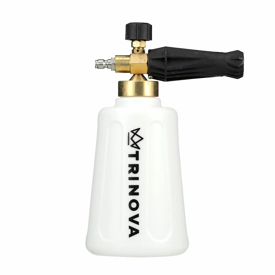 TriNova - Cañón de espuma para hidrolimpiadora, cuello de ancho original, pistola de espuma de alta resistencia con base ancha, para cuidado del coche