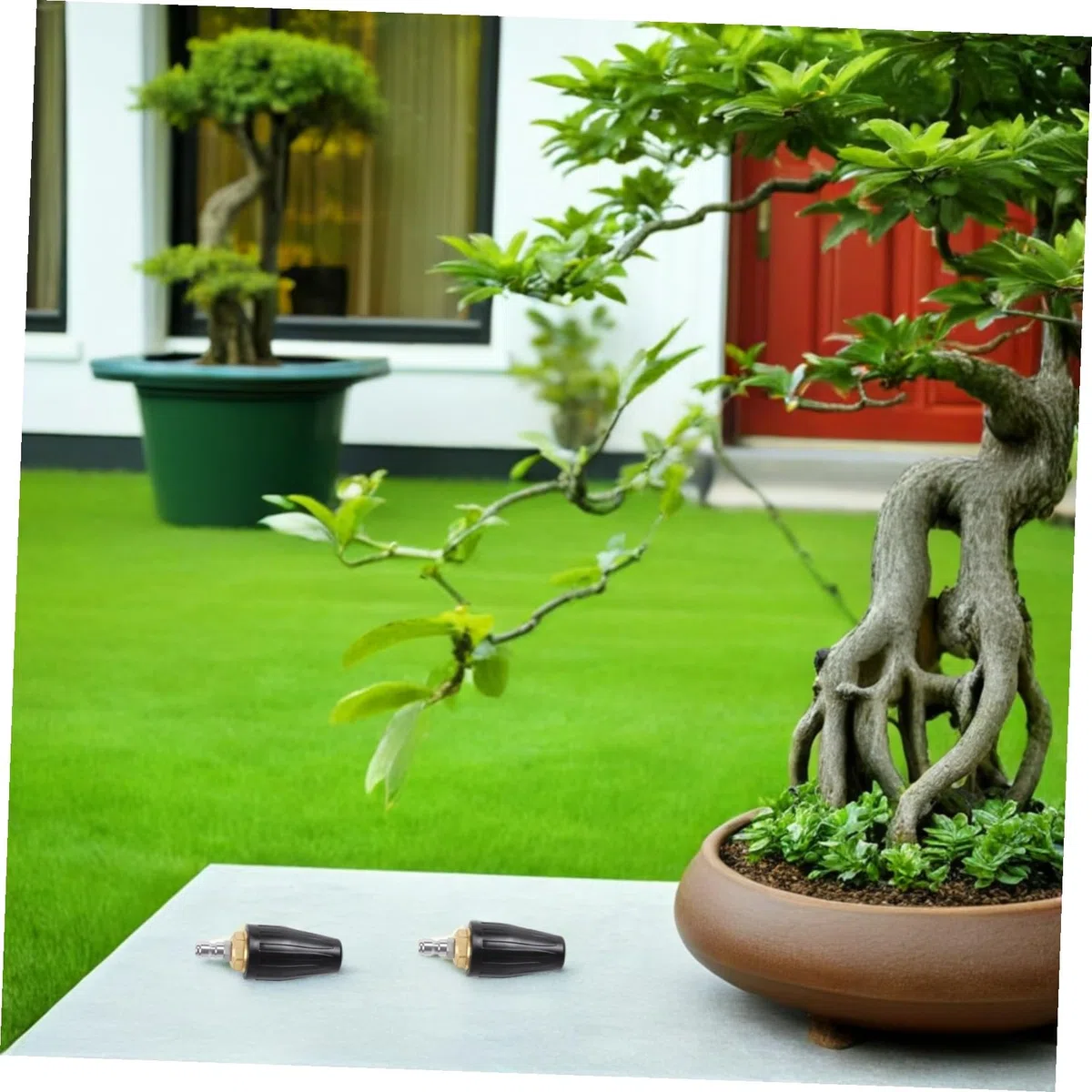Didiseaon 2 Piezas Boquilla Rotativa Turbo para Hidrolimpiadora Conexión Rápida Ángulo para Limpieza Profunda y Riego Jardín Exterior